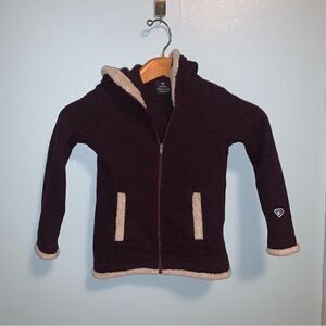 Girls Kuhl Apres Hooded Fleece Jacket Girls XS